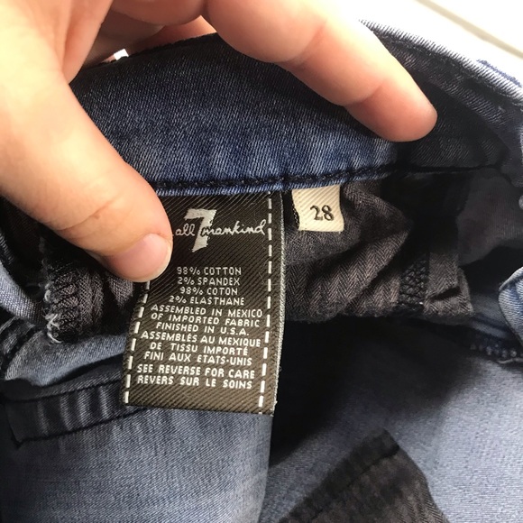 Women’s 7 For All Mankind Size 28 The Skinny Jeans T - Picture 5 of 8